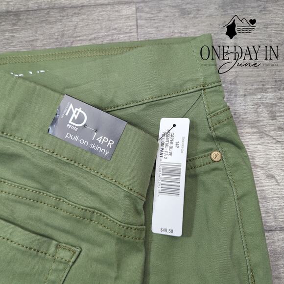 New Directions Petite Pull On Skinny Ankle Pants Size 14P - Picture 2 of 6